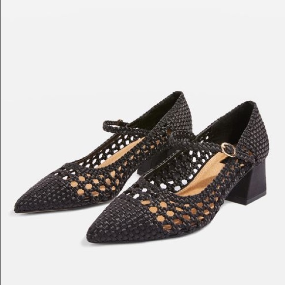 woven mary jane shoes